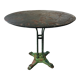 Round garden table cast iron and metal