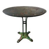 Round garden table cast iron and metal