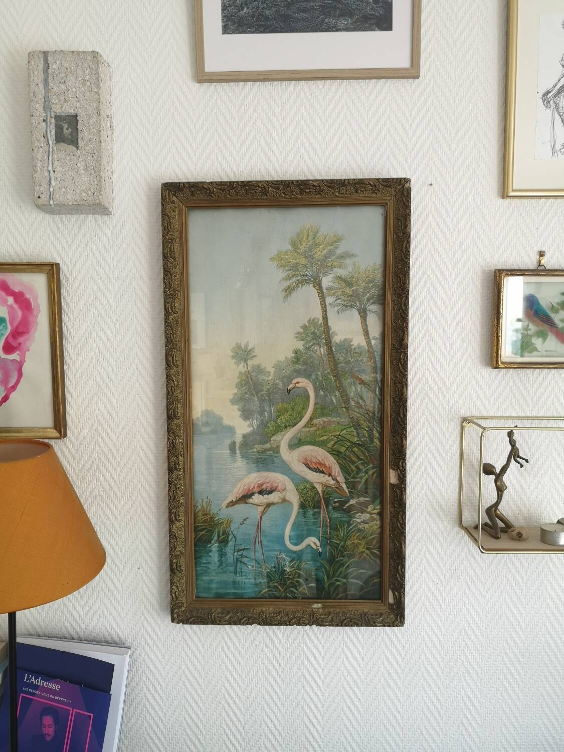 Tableau pastel ancien