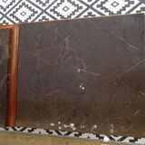 Walnut sideboard with moustache legs