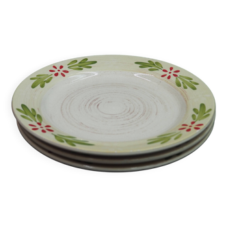 3 assiettes motif gui