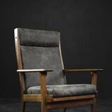 Rare Vintage Mid-Century Danish Modern Armchair Model GE 181 A from Getama