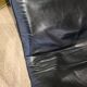 Chaise longue en cuir et acier chromé
