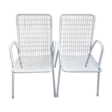 Pair of garden armchairs