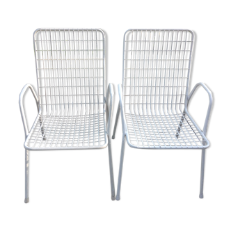 Paire de fauteuils de jardin