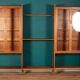 Retro Teak 1960s Mid Century Three Bay Ladder Shelving System