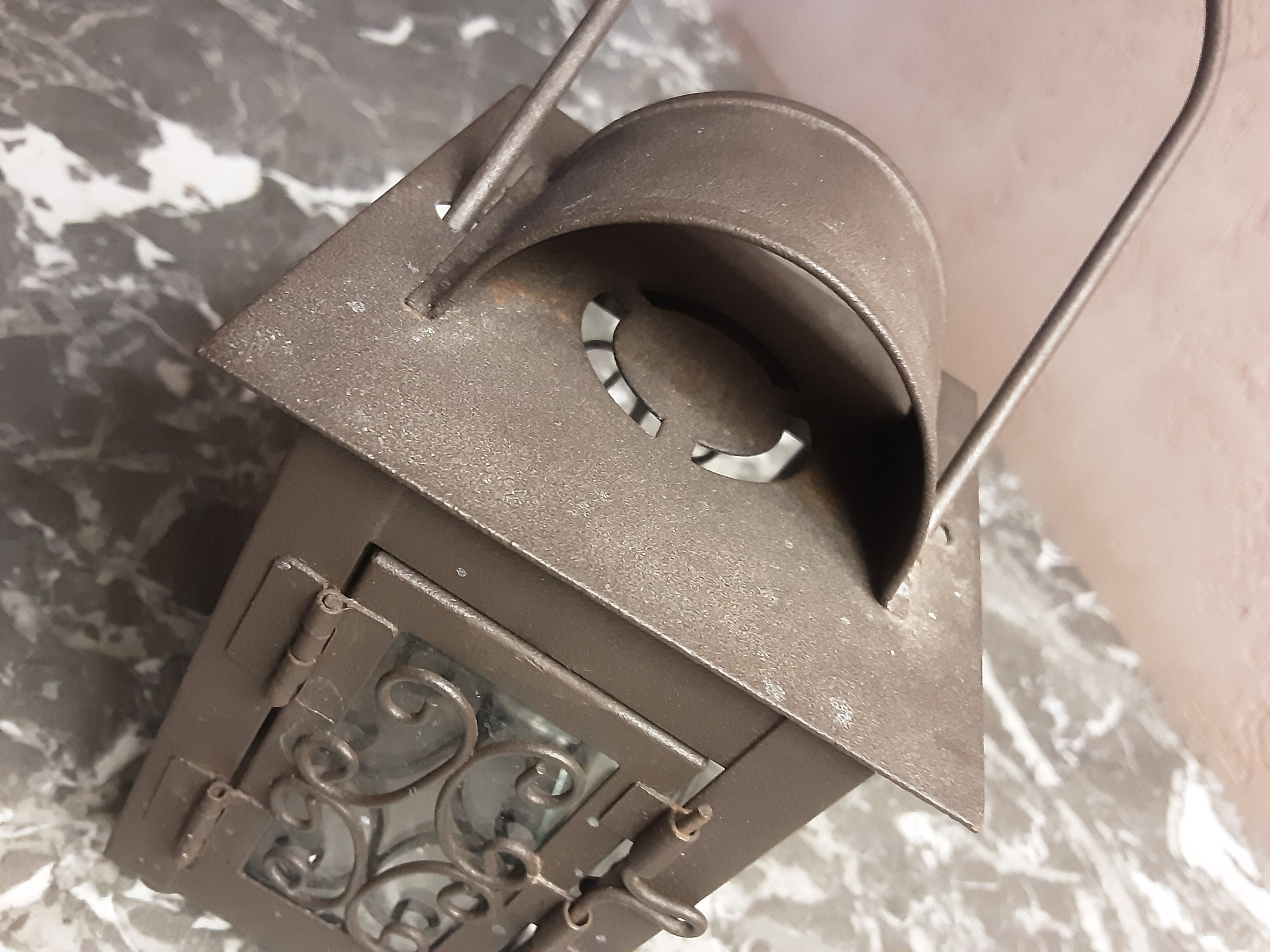 Metal glass lantern  year 85