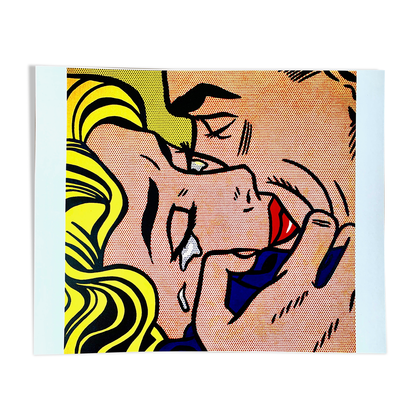 Impression lithographique pop art de roy lichtenstein 