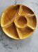 Set of 6 round compartment plates Gien France