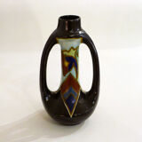 Vase amphora faience mate