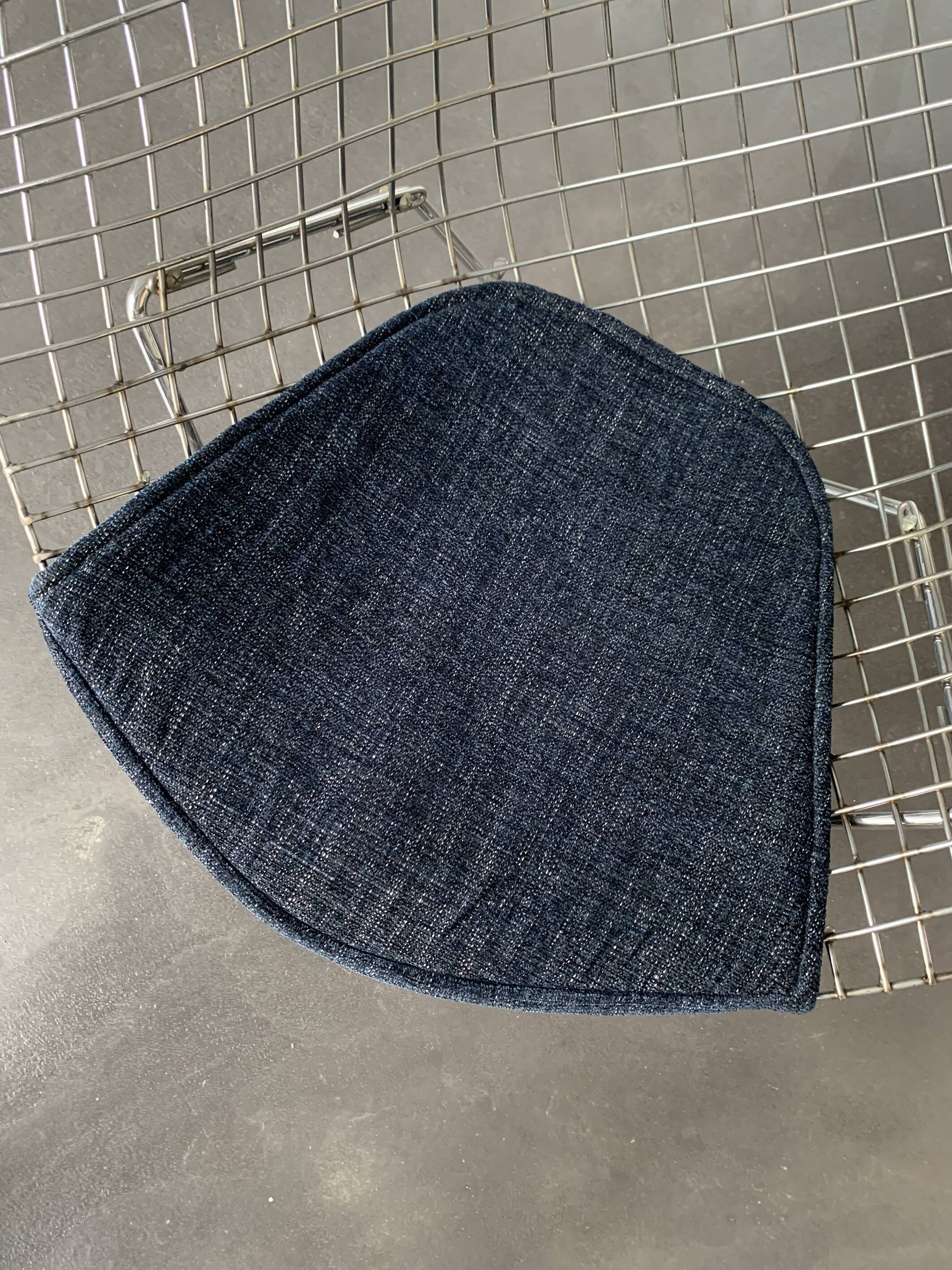 Fauteuil Diamond 421 Chrome Harry Bertoia pour Knoll International, 1970-80