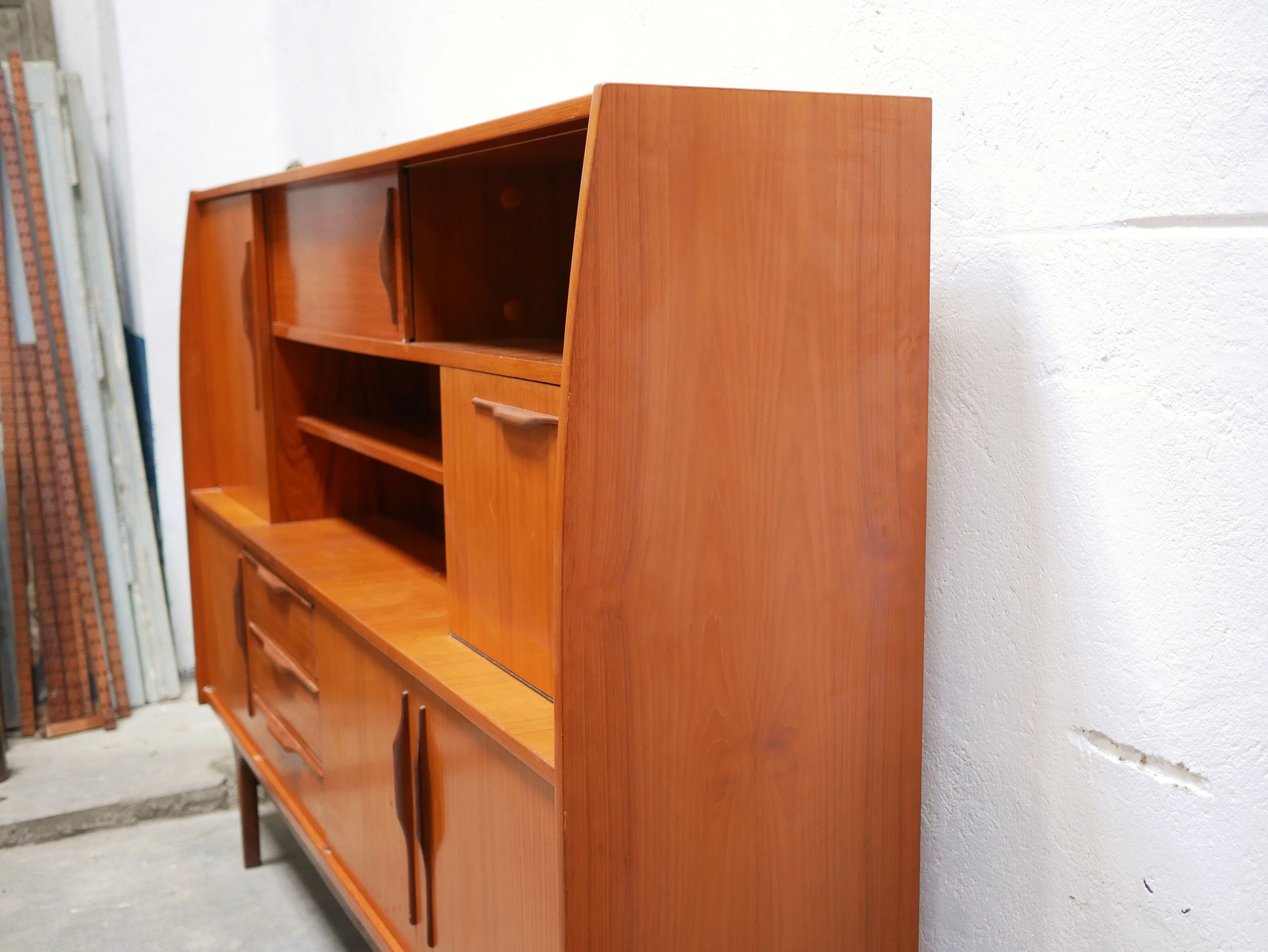 Buffet enfilade haute vintage teak