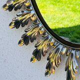 Oval leaf mirror