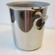 Stainless steel ice bucket by Jean Couzon