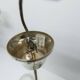 Lustre See Delmas 3 branches noir et doré verre transparent 1960