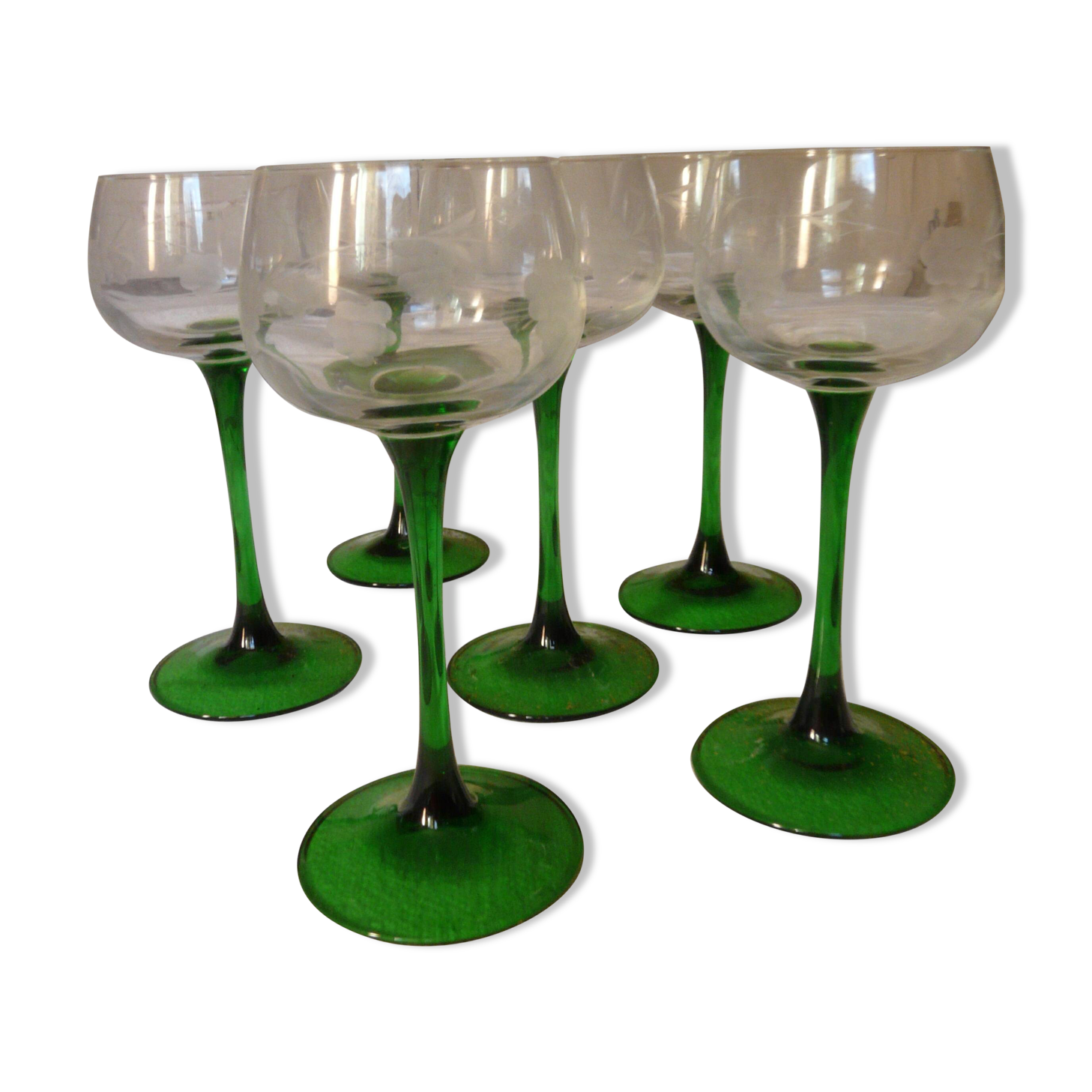 Set of 6 Alsace white wine glasses, new in their original box