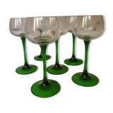 Set of 6 Alsace white wine glasses, new in their original box