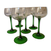Série de 6 verres à vin blanc Alsace  neuf dans leur boîte d'origine