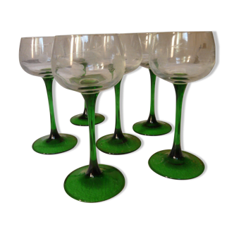 Set of 6 Alsace white wine glasses, new in their original box