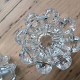 Set of 2 glass candle holders, Reims