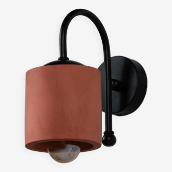 Terracotta metal sconce