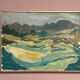 Swedish Oil on Panel “Landscape” by Lars Stocks,Framed & Vintage 77 × 57 cm