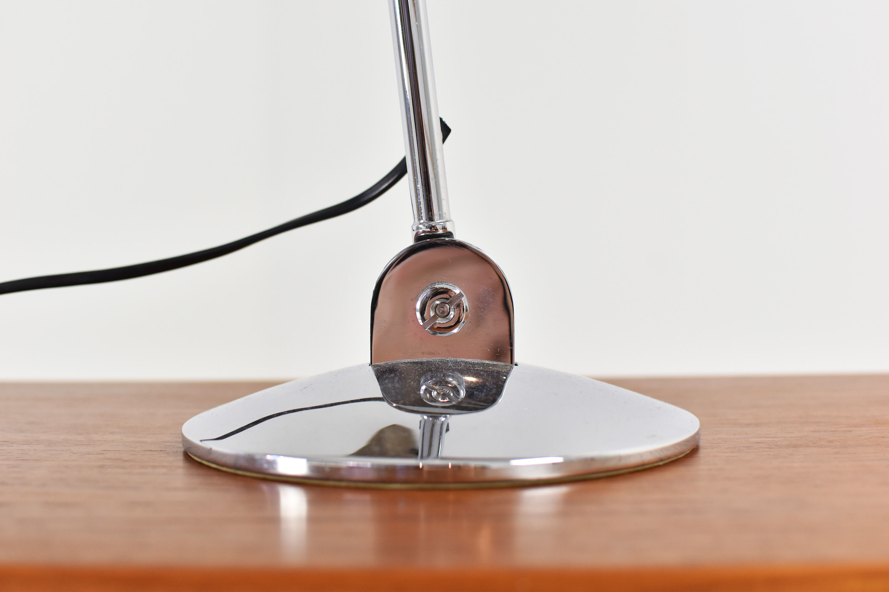 Lampe de bureau chromée du Royaume-Uni des années 1960