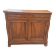 Solid walnut sideboard of the Napoleon III period, late nineteenth century, Louis Philippe style