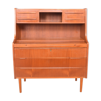 Restored Danish Teak 1960s Bureau Desk