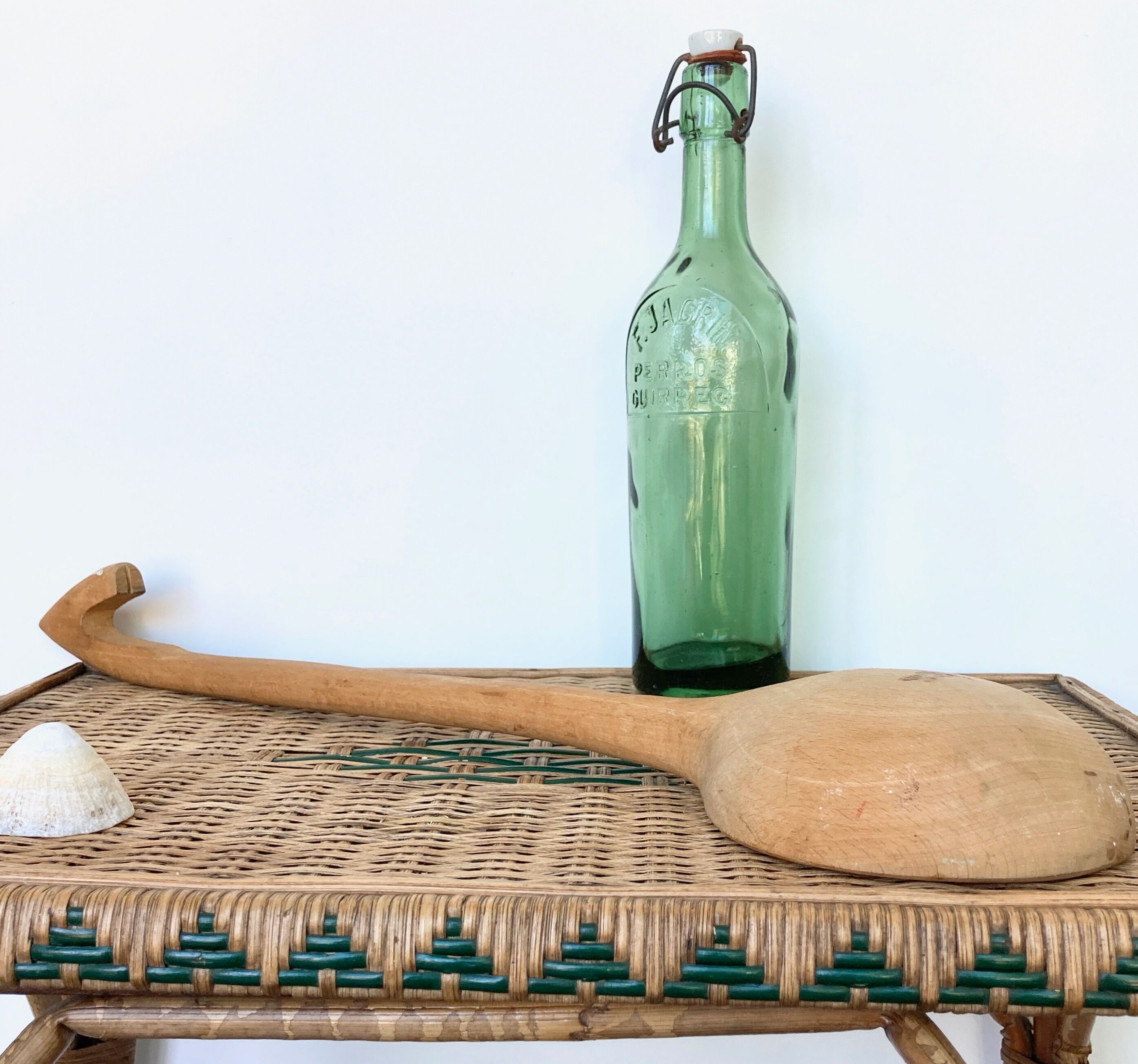 Decorative ladle XXL folk art 50s