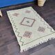 Tapis berbère marocain kaki clair
