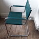 60/70s leather and chrome cantilever chair