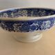 Salad bowl in blue and white earthenware, burgenland model of villeroy and boch