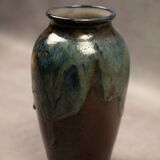 Glazed stoneware vase by Michel & Denise Pointu - Puisaye stoneware, 1950s