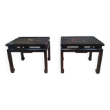 Pair of lacquered sofa ends