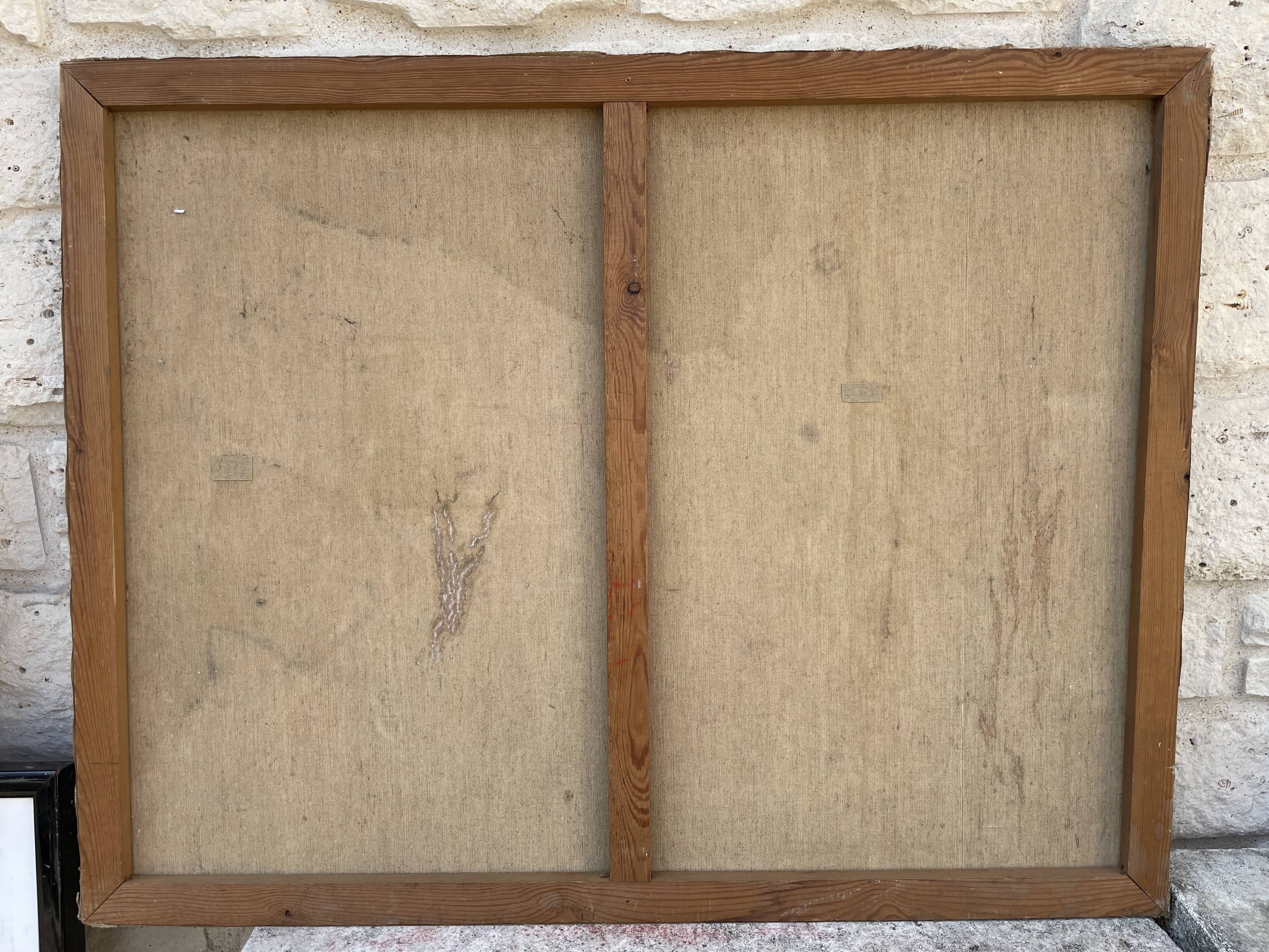 Tableau peinture composition abstraite géométrique, Poliakoff 1969