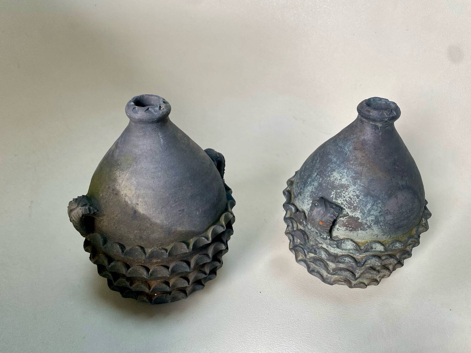 Pair of terracotta vases