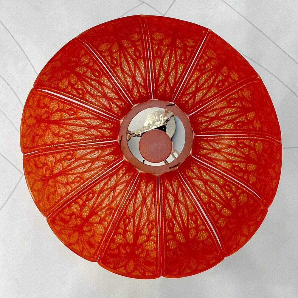 Red acrylic lace hanging light chandelier