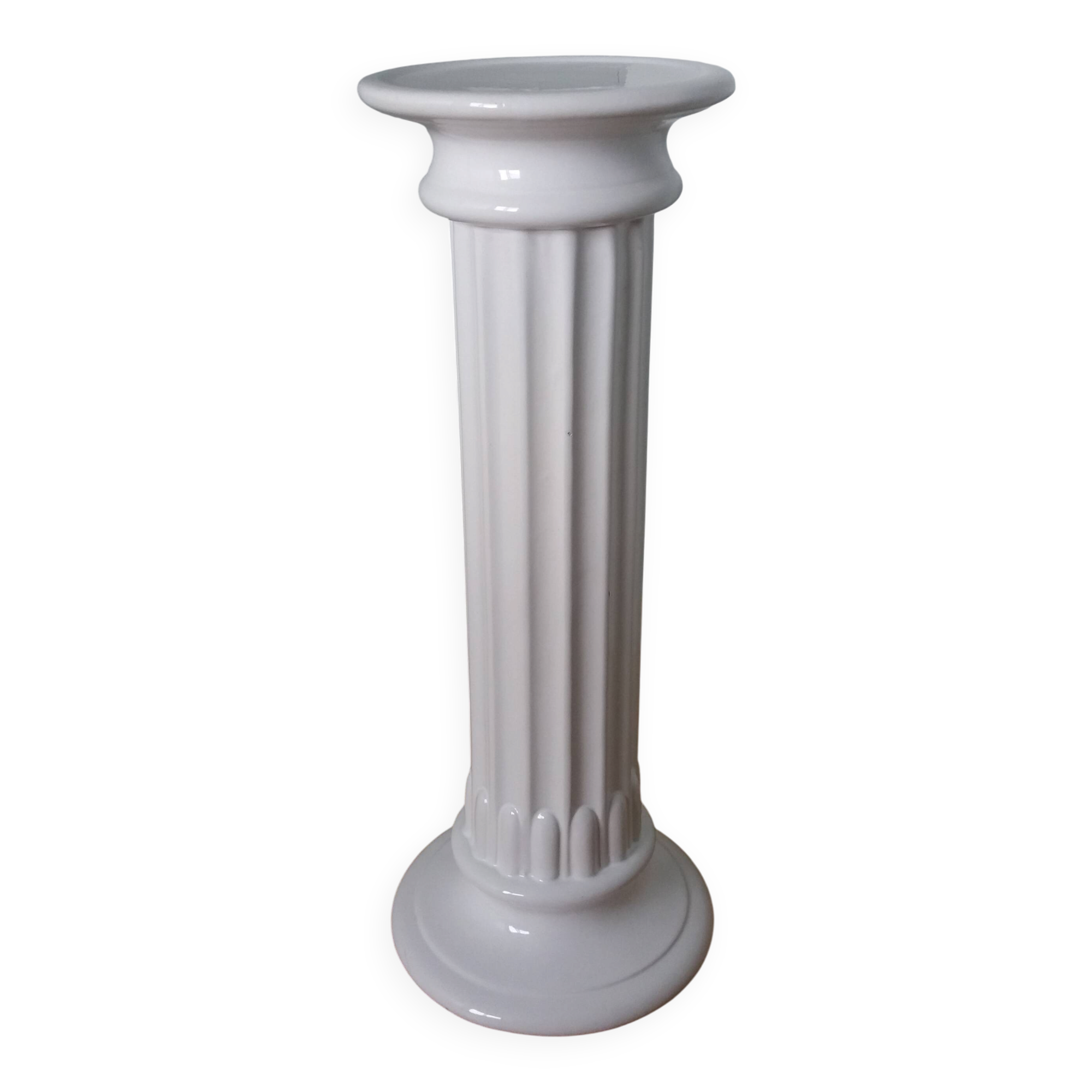 Colonne piedestal 55 cm céramique émaillée