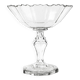 Biedermeier fruit bowl, transparent crystal, Czechia, 19th century