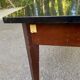 Vintage Scandinavian desk 1950 black top school style mid-century