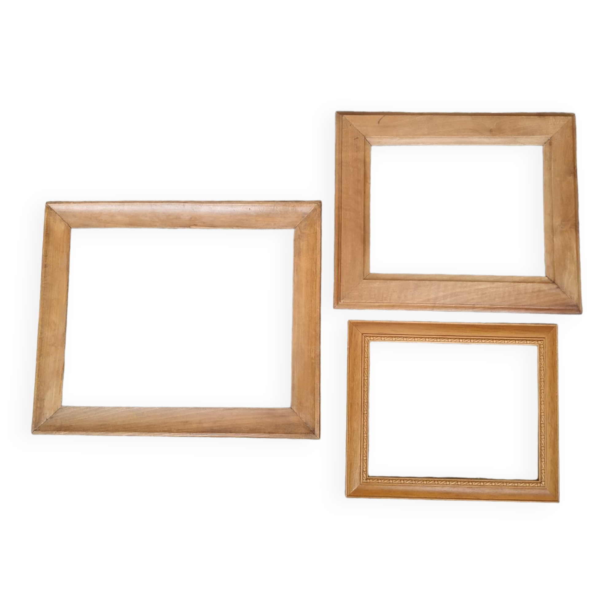 Trio de cadres bois