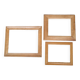 Trio de cadres bois