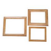 Trio de cadres bois