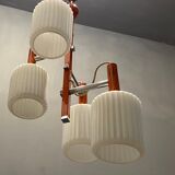 Mid-century italian orange opaline glass lamp