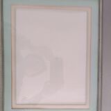 Set of 4 Danish photo frames 40s or 50s in curved glass