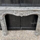 Regency fireplace in grey marble, Sainte-Anne, 18th century