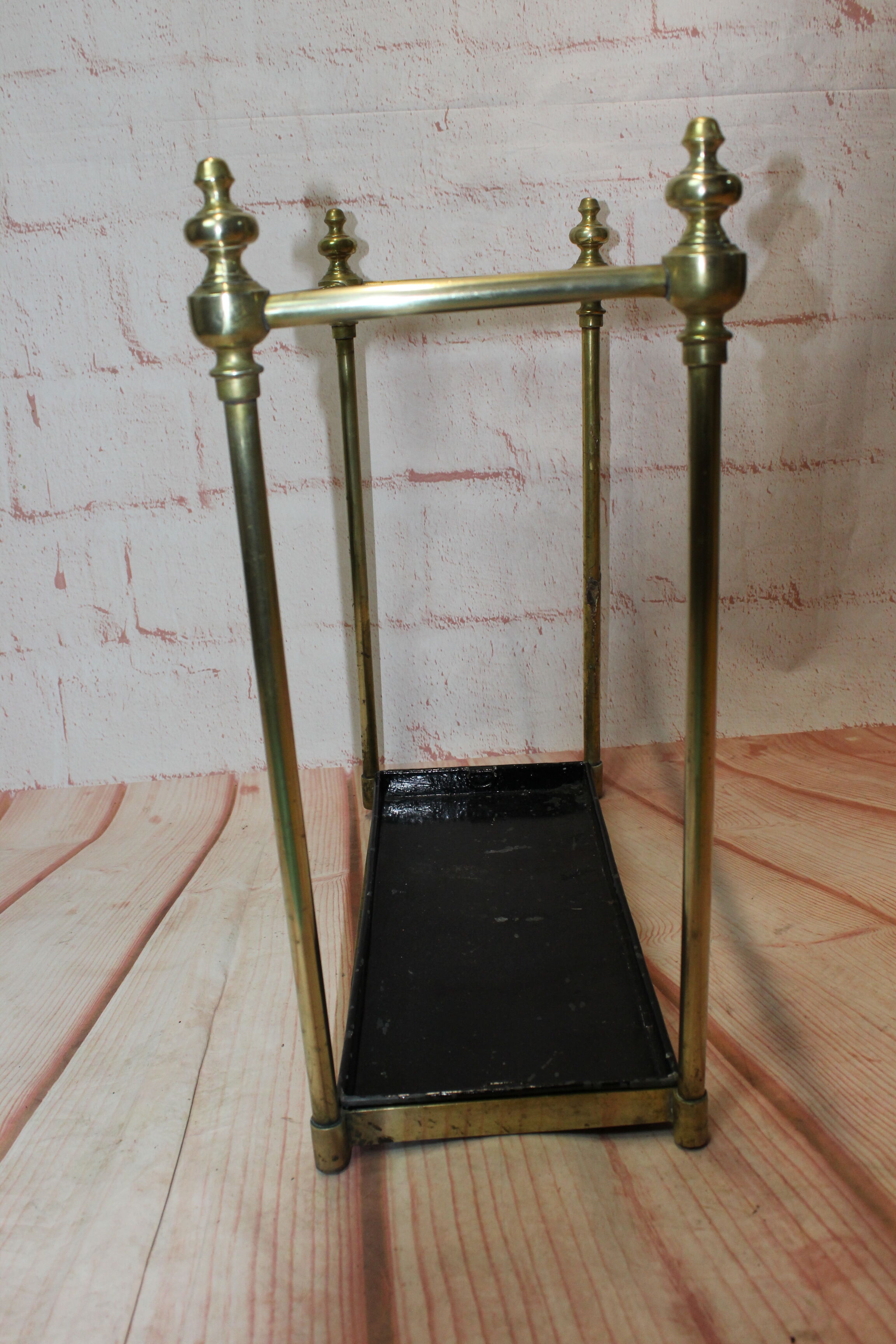 Old brass umbrella holder