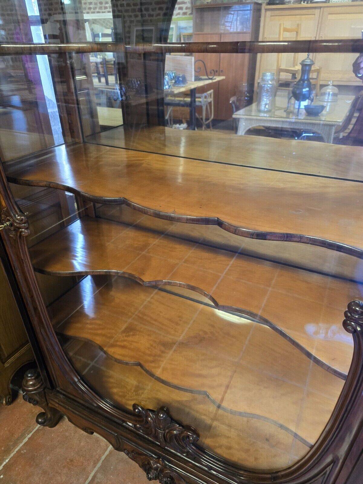 vitrine hollandaise en acajou