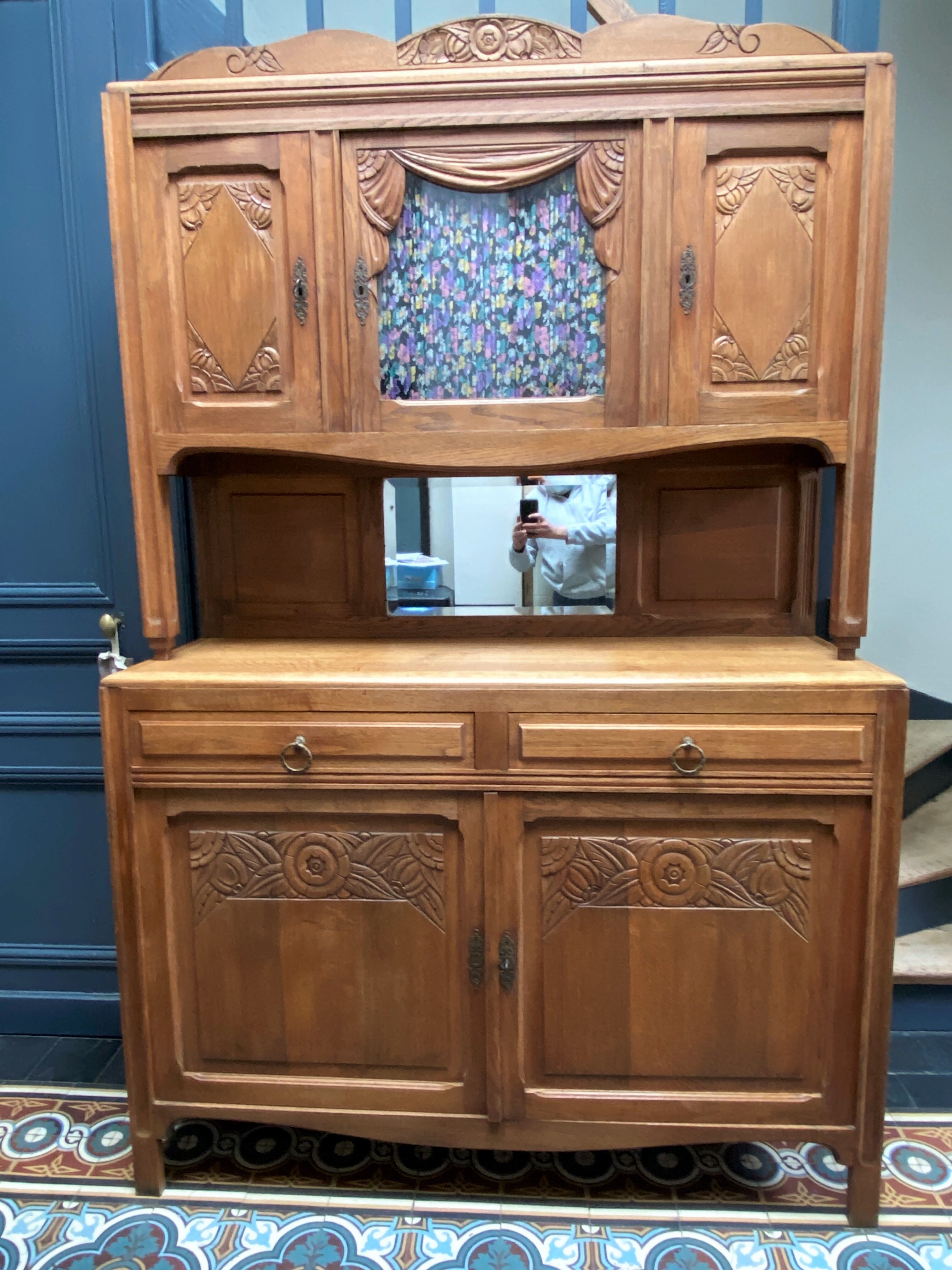 Vaisselier, buffet 2 body 1940